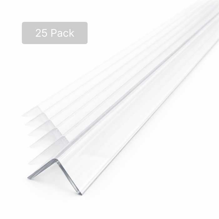 25 x 40x40mm Clear Angles x 1 meter