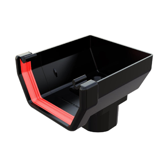 Black Square Guttering Freeflow