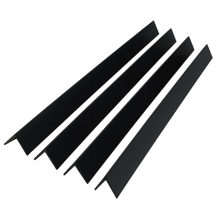4x Black Rigid Angle – 40mm x 40mm x 1m PVC Corner Trim