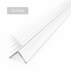 20 x 10x10mm Clear Angles x 1 meter