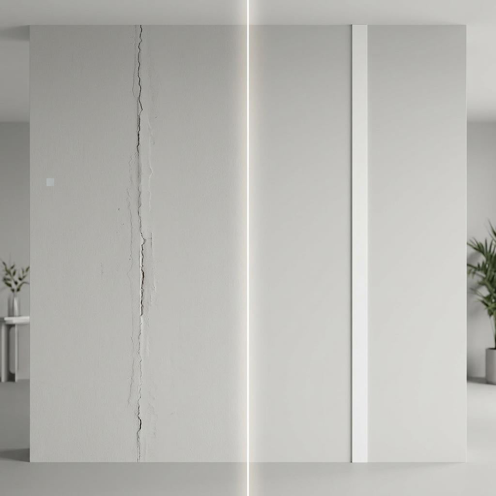 5 x 75mm White PVC Flat Bar x 1 Metre