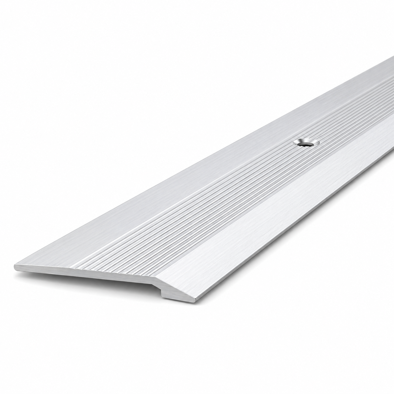 4 x Aluminium Vinyl Edge Floor Transition Strip, 28mm x 6mm x 89.5cm DIY Low Profile Floor Trim for Finishing and Edge Protection