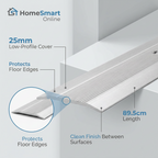 10 x Vinyl Cover 25mm x 89.5cm Protective Trim for DIY and Hardware Maintenance 120g Lightweight Surface Guard