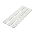 3 x 19mm White PVC Flat Bar x 1 Metre