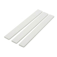 3 x 19mm White PVC Flat Bar x 1 Metre