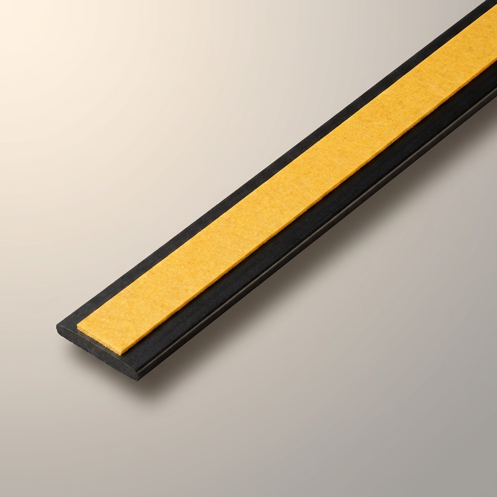 5 x 75mm Black Self-Adhesive Trim Strip x 1 Metre