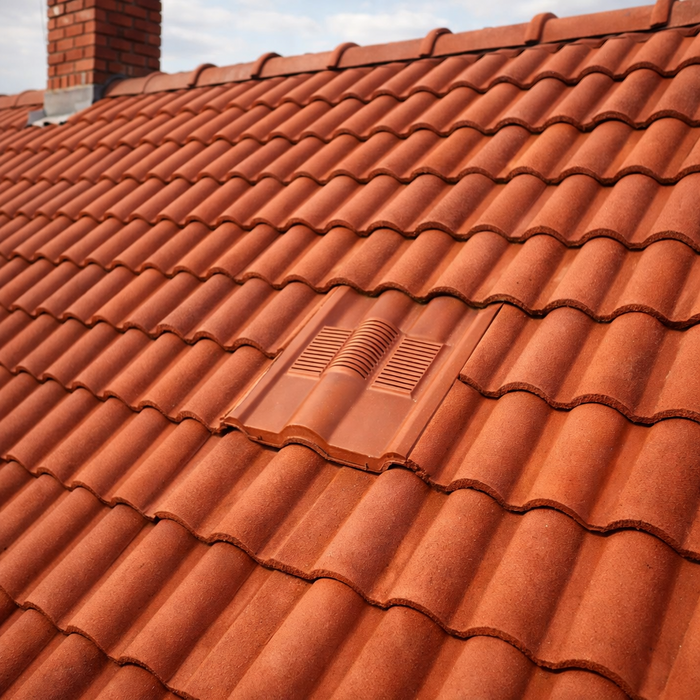 Timloc Grey Double Roman Roof Tile Vent