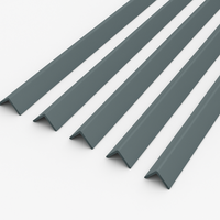 5 x Anthracite Grey Rigid Angle 40mm x 40mm x 1  Metre  ^
