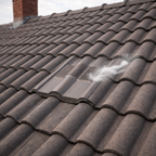Timloc Brown Double Roman Roof Tile Vent with Adapter