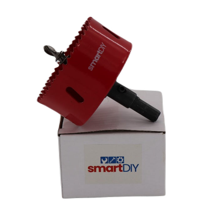 Smart DIY 70mm Bi-Metal Hole Saw with Arbor – Heavy-Duty Cutter for Wood, Metal, Plastic, Drywall & Soffits – Precision Drill Bit for Electricians, Plumbers & DIY Projects