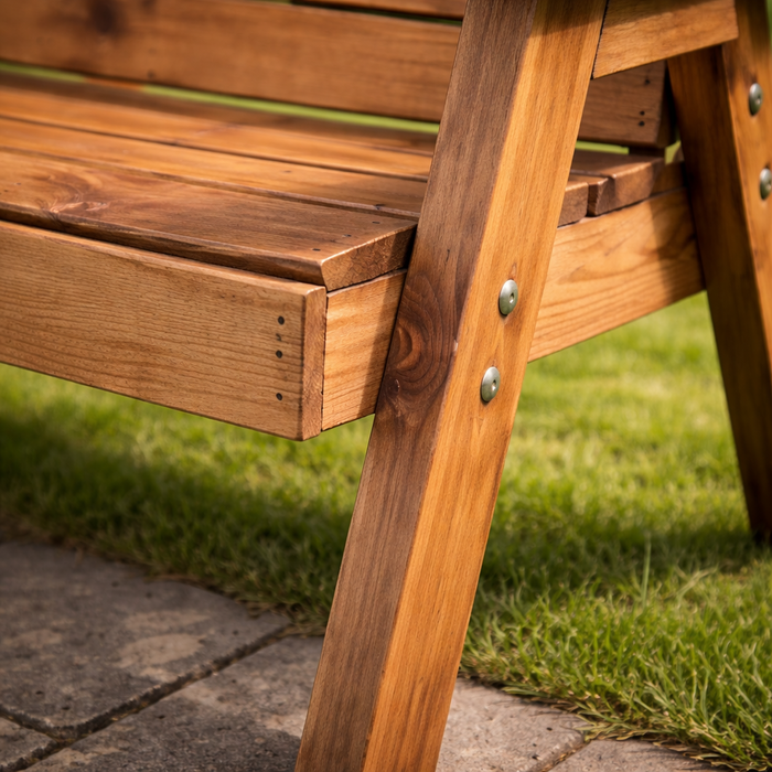 Wooden Garden Bench Two Seater