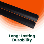 4 x Black Rigid Angle – 10mm x 10mm x 1 Metre PVC Corner Trim