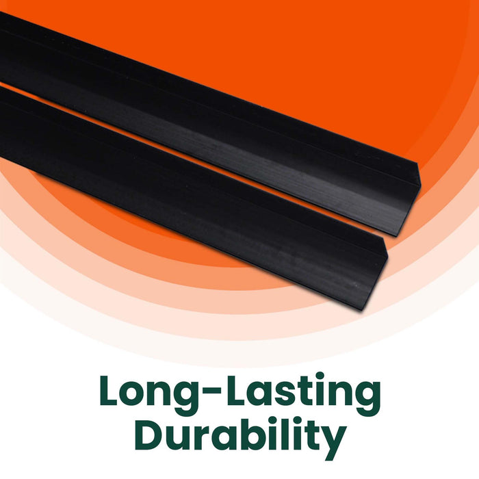 4 x Black Rigid Angle – 10mm x 10mm x 1 Metre PVC Corner Trim