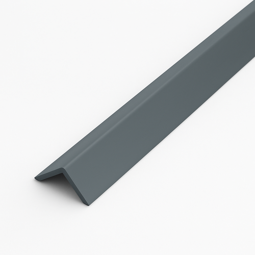 15 Pack Grey 1 Metre UPVC Plastic Rigid Angle 50 x 50mm Corner Cover Trim 90 Degree