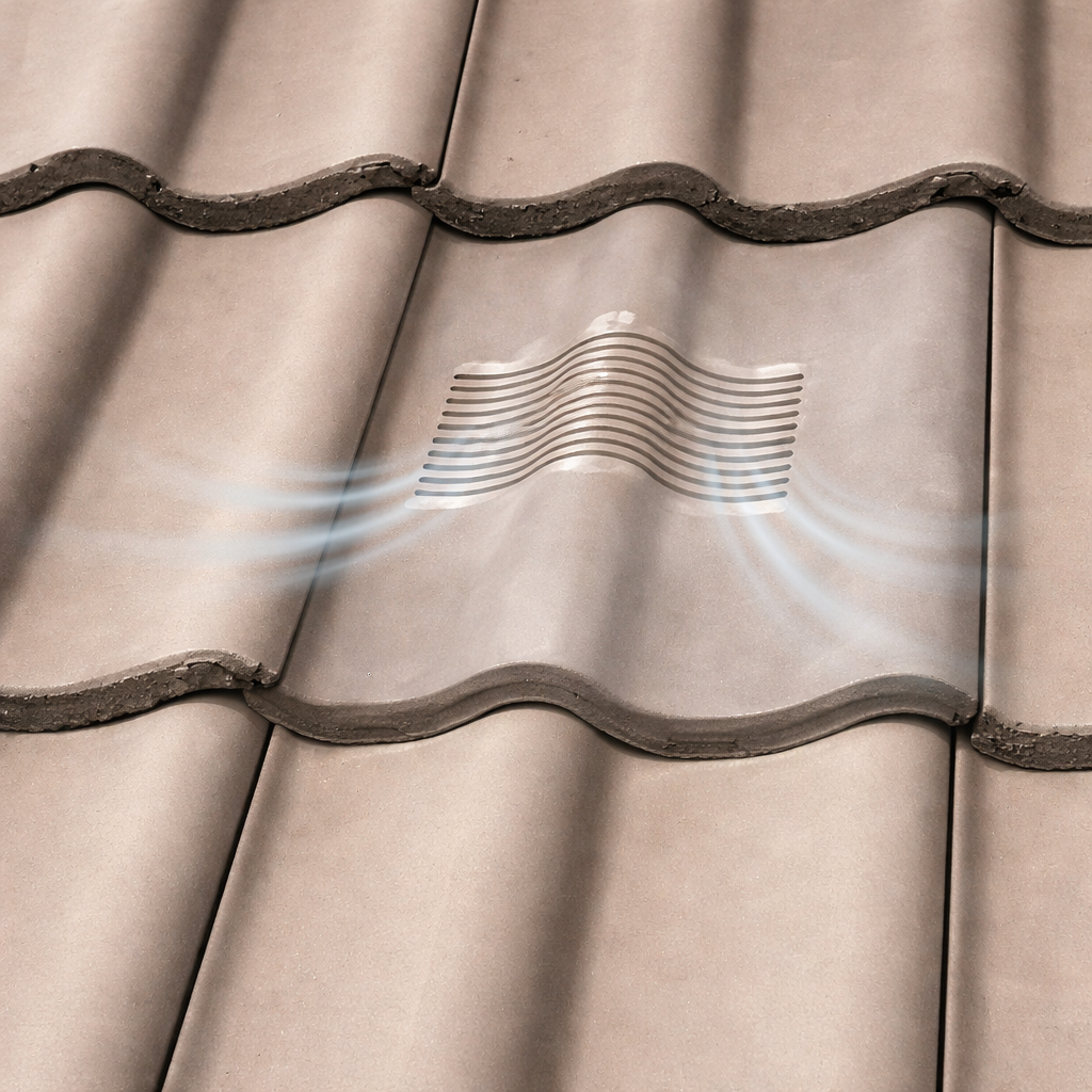 Timloc Terracotta Double Pantile Roof Tile Vent