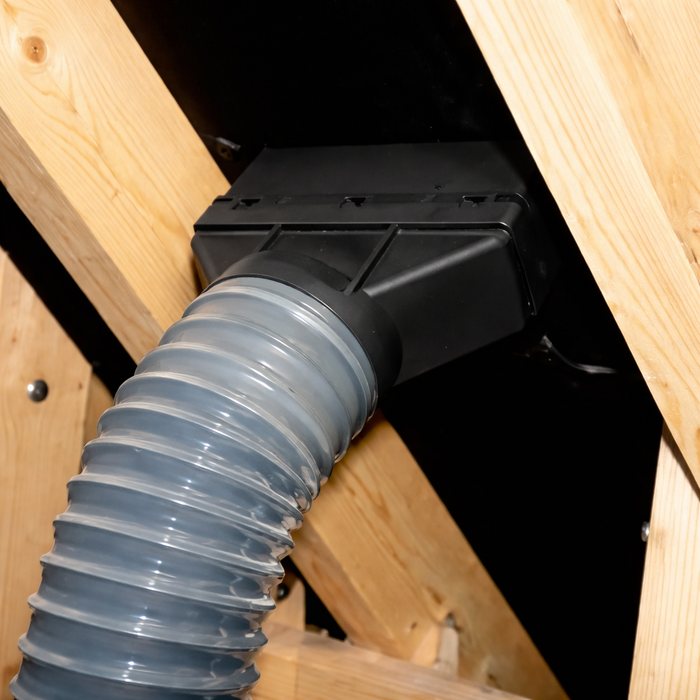 Timloc Grey Plain Roof Tile Vent with Adapter