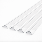 4 x 50x50mm Clear Angles x 1 metre