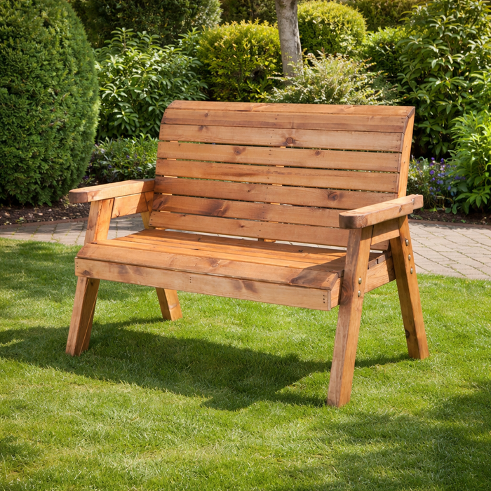Wooden Garden Bench Three Seater