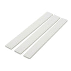 3 x 12mm White PVC Flat Bar x 1 Metre