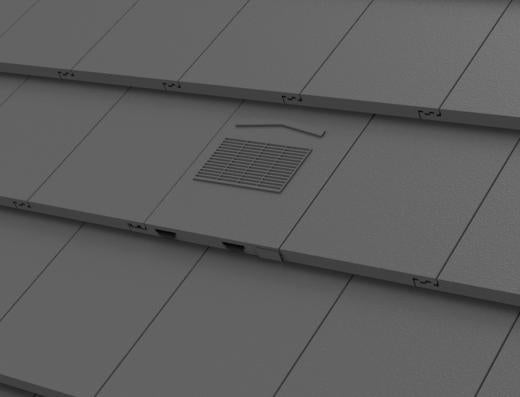 Timloc Black Thin Leading Roof Tile Vent with Adapter