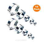 10 x W1 Double Ear Clamps  [ 14 - 17mm ]       (0130) ^^