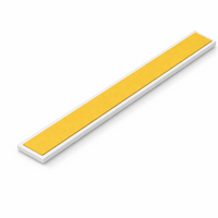 1 x 50mm White Adhesive Taped PVC Flat Bar x 1 Metre