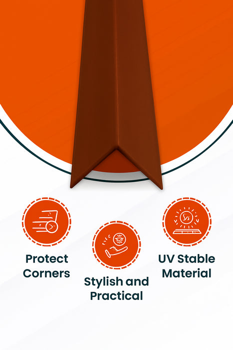 Brown Rigid Angle 40mm x 40mm x 1 Metre  ^^