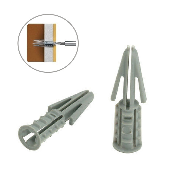 60 x Plasterboard Raw Plugs & Pozi Screws