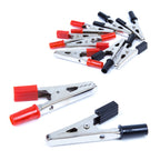 25 x Universal Insulated Crocodile Clips 5 Amp