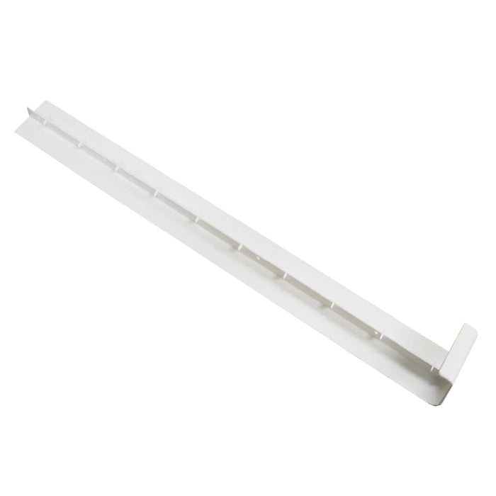 Fascia Board Straight Butt Joints White Round Edge Profile