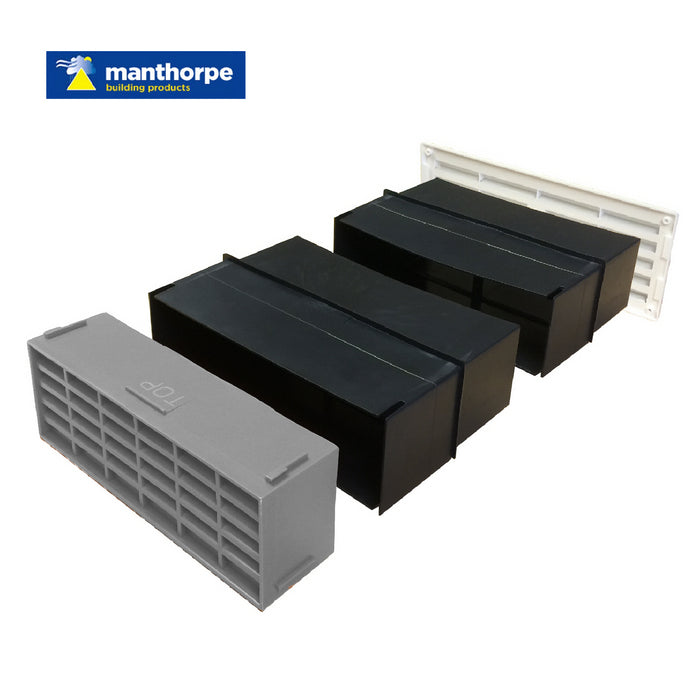 9" x 3" Manthorpe Extendable Combination Cavity Wall Sleeve Vent