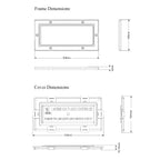 Air brick flood water defence frame and cover / Colour Options