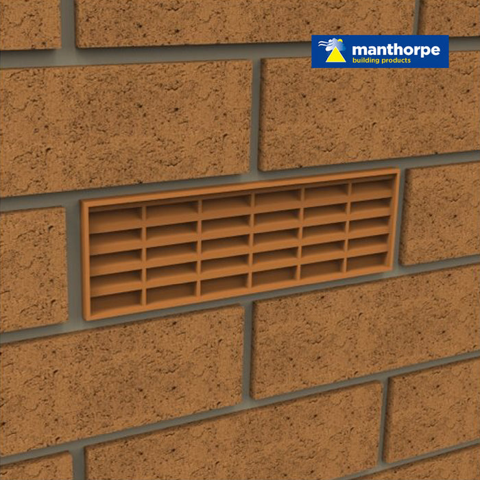 Manthorpe Brown Interlocking Air Brick Vents