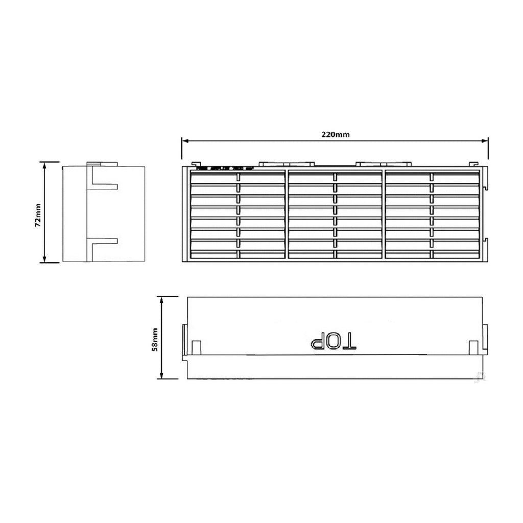 Manthorpe Brown Interlocking Air Brick Vents