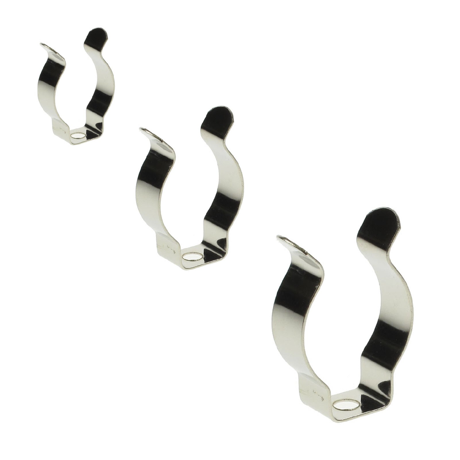 48 x Assorted Narrow Base Tool Spring Terry Clips