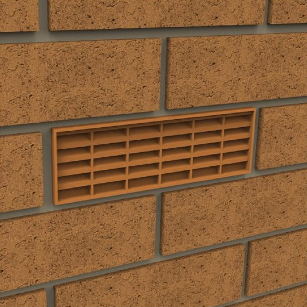 Brown Combination Air Brick Vents 9" x 3" for Air Flow Ventilation