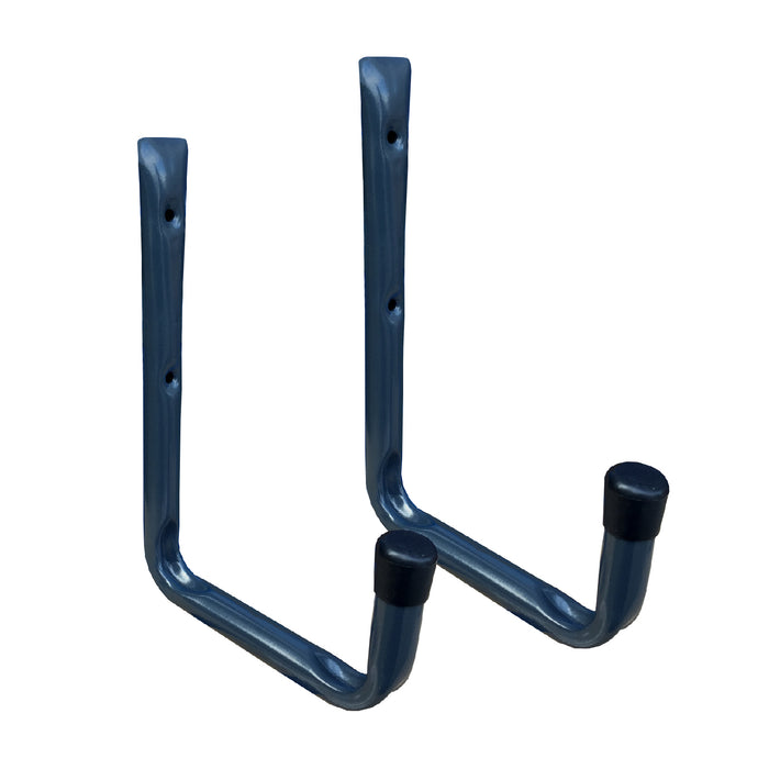 2 x Wall Mounted 150mm Utility Storage Hooks