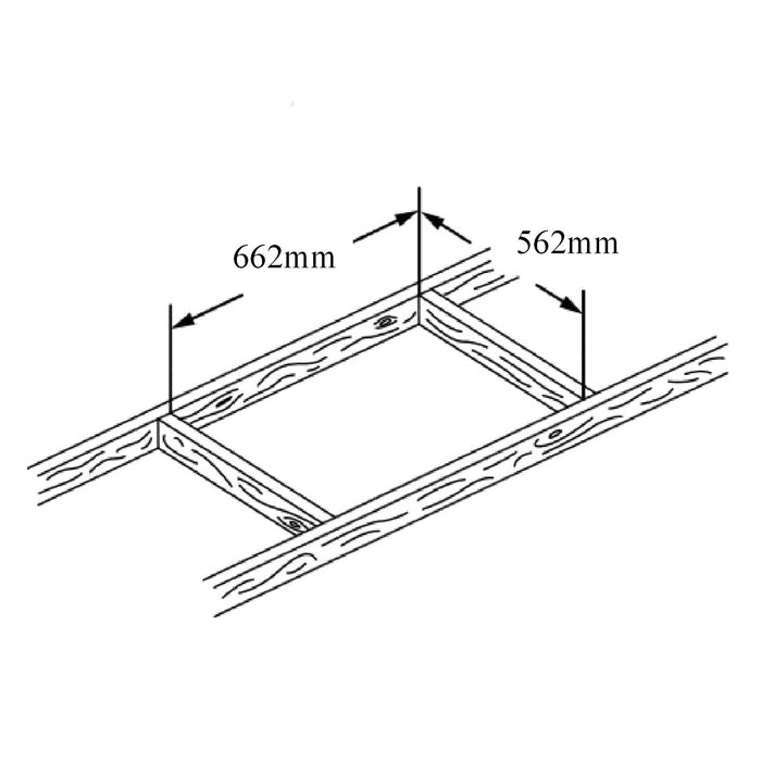 Timloc 1169 Insulated Loft Trap 562 x 662mm Hinged Drop Down Hatch Attic Door