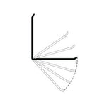White UPVC Plastic Flexible Angle Corner Trim