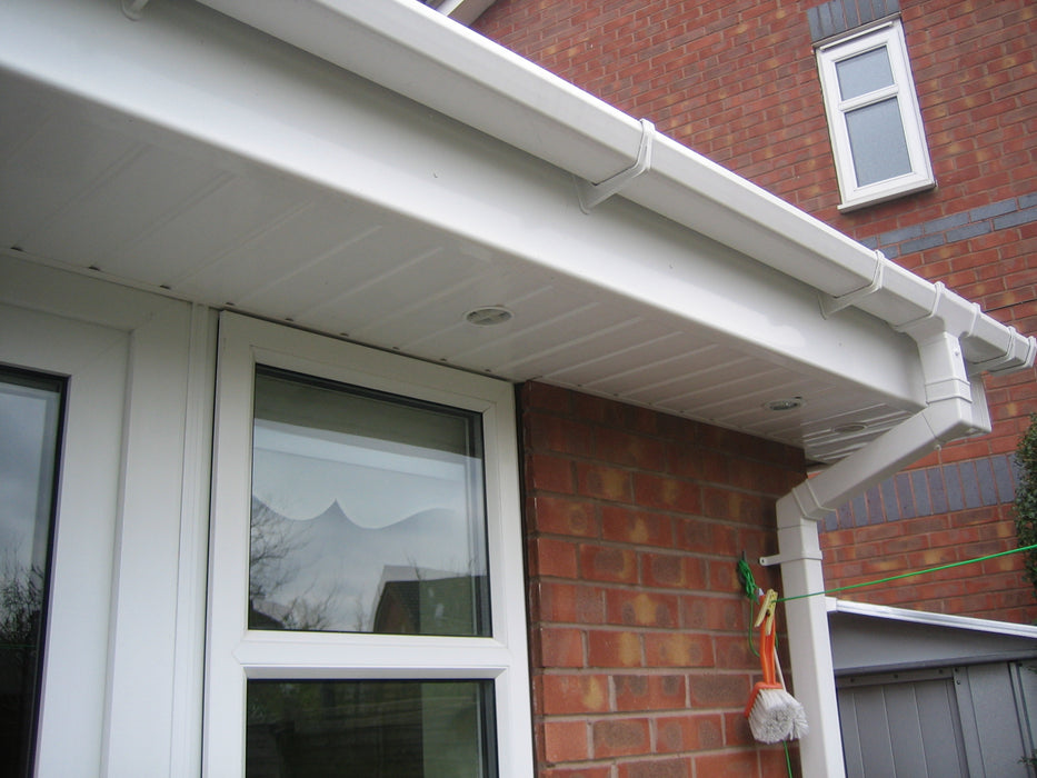 UPVC Plastic Soffit Board White Hollow Cladding
